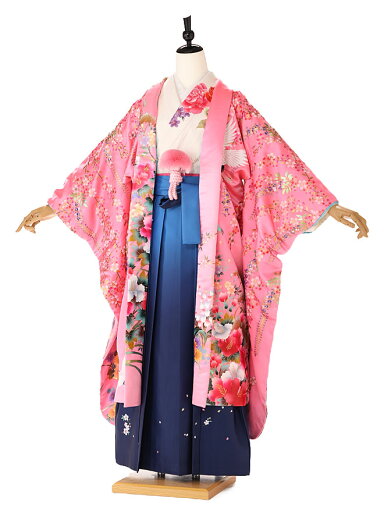 【傾奇者BASARA Ladies】成人式 女袴 派手着物 レディース ピンク 150cm-160cm IACG002【レンタル】 【傾奇者BASARA Ladies】成人式 女袴 派手着物 レディース ピンク 150cm-160cm IACG002【レンタル】