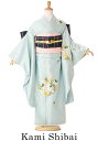 【Kami Shibai】七五三 着物 7歳 フルセット レンタル 七五三 レンタル 7歳 女の子 送料 無料115cm 120cm 125cm 菊 水色 74...