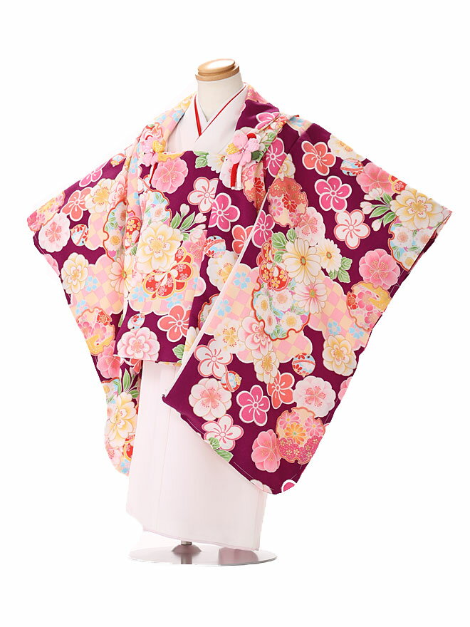 七五三 着物 3歳 レンタル 七五三 3歳 被布 セット 道行 女の子 七五三レンタル 3歳 女児 被布 七五三 三歳女児 被布コート 子供 お祝い着 正月 3...