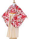 【レンタル】【卒園式 女袴】【卒業式】 着物レンタル 身長115cm 120cm 125cm 6歳 7歳 保育園 園児 幼稚園 往復送料無料 赤 igj0006