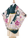 【卒園式 女袴】【卒業式】 着物レンタル 身長115cm 120cm 125cm 7歳 幼稚園 園児 往復送料無料 日本製 緑 white hK7679【レンタル】