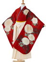 【卒園式 女袴】【卒業式】【LOWRYS FARM】 着物レンタル 身長115cm 120cm 125cm 7歳 幼稚園 園児 往復送料無料 赤 white hK7785【レンタル】