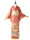 【色留袖 レンタル】結婚式 叙勲 親族 既婚女性礼装 ピンク 150cm 155cm 160cm 5127【レンタル】