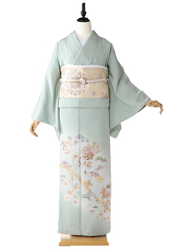 色留袖 レンタル 結婚式 叙勲 親族 既婚女性礼装 三つ紋 緑 155cm 160cm 165cm tc5150【レンタル】 色留袖 レンタル 結婚式 叙勲 親族 既婚女性礼装 三つ紋 緑 155cm 160cm 165cm tc5150【レンタル】