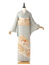 色留袖 レンタル 結婚式 叙勲 親族 既婚女性礼装 三つ紋 グレー 155cm 160cm 165cm tc5135【レンタル】