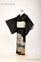 夏用 訪問着 レンタル 絽夏着物 訪問着 絽 黒留袖レンタル べとつかず軽い真夏に最適 涼しい和装 7月 8月 クール 和装 メッシュ 着物レンタル 結婚式 母...