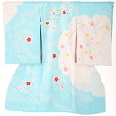 【正絹】【日本製】【高級しぼり】【豪華金駒刺繍】【お宮参り 産着 レンタル 女の子】モダン柄 絹のきもの【産着レンタル 女の子 】【初着】【フルセット】着物 帽...