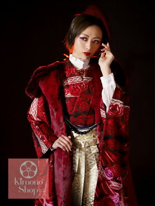 【傾奇者BASARA Rouge】成人式 袴 レンタル 男 紋付き袴 男袴 成人式レンタル 卒業式 紋服 フルセット 羽織袴 男性着物 結婚式 正月 二十歳 和服 20 1月 送料無料 170cm 175cm 正絹 赤 00189【レンタル】通販