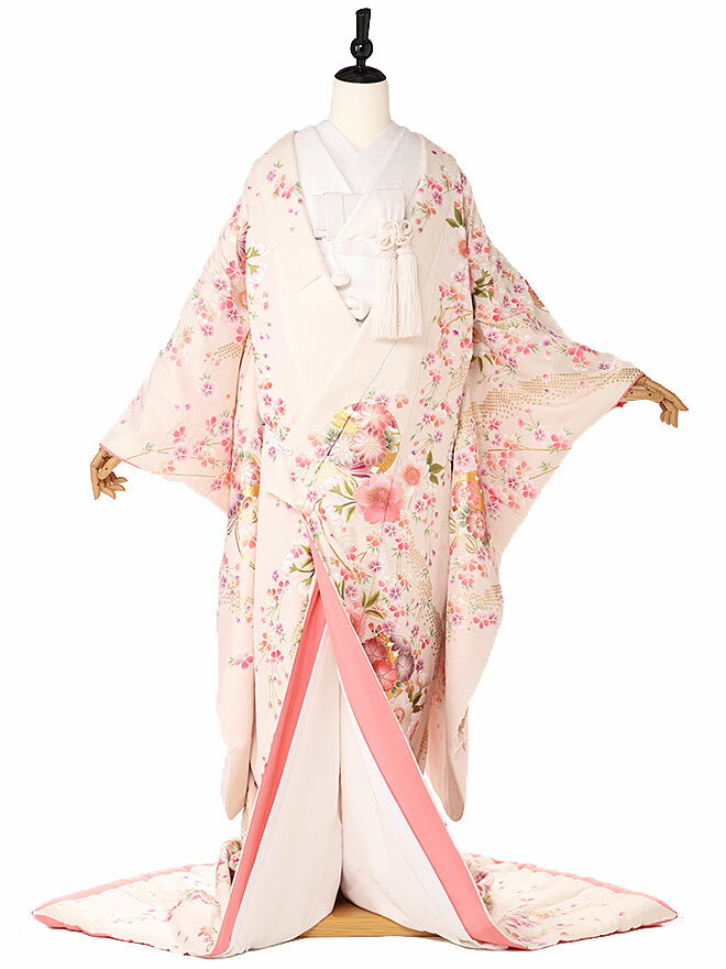楽天市場】シースルー 打掛 花柄 婚礼衣装 ピンク (3271-6FRC 楽天市場】シースルー 打掛 花柄 婚礼衣装 ピンク (3271-6FRC