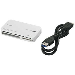 バッファロー USB3．0　マルチカードリーダー〈ホワイト〉 BSCR21U3WH〈ホワイト〉