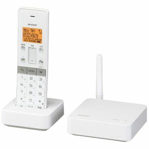 シャープ　「子機1台」デジタルコードレス留守番電話機　JD‐SF1CLW　（ホワイト系）