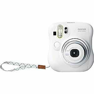 富士フィルム インスタントカメラ　instax　mini　25　『チェキ』　ホワイト　純正ハンドストラップ付き INS　MINI　25　WT　N（送料無料）