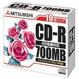 三菱ケミカルメディア 4〜48倍速対応　データ用CD−Rメディア（700MB・10枚） SR80FC50N