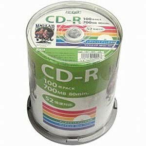 磁気研究所 52倍速対応　データ用CD−Rメディア（700MB・100枚） HDCR80GP100