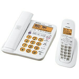 シャープ （子機1台）デジタルコードレス電話機 JD‐G56CL（ホワイト系）
