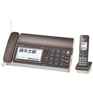 パナソニック 【子機1台付】デジタルコードレス普通紙FAX　「おたっくす」 KX−PZ610DL−T　（ブラウン）（送料無料）