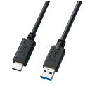 サンワサプライ 1．0m［USB−C　⇔　USB−A］3．1　Gen2ケーブル　転送 KU31−CA10　ブラック