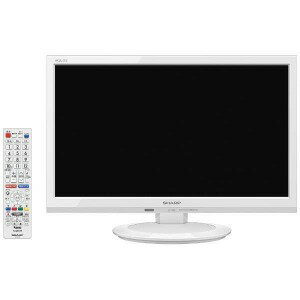 シャープ 19V型　ハイビジョン液晶テレビ　AQUOS（アクオス） LC−19P5−W　ホワイト　（別売USB　HDD録画対応）（送料無料）