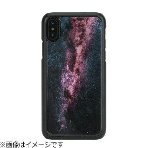 ROA iPhone　X用　天然貝ケース　ブラックフレーム　Milky　way I10990I8