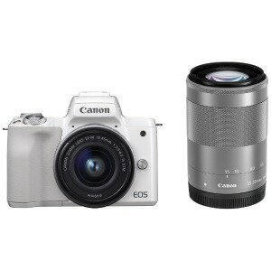 Canon ミラーレス一眼カメラ EOS　Kiss　M（ダブルズームキット）　ホワイト