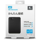 ウエスタンデジタル 外付けHDD　ブラック　［ポータブル型　／4TB］ WDBU6Y0040BBK−JESN