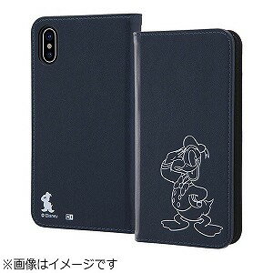 レイ・アウト iPhone　X用　ディズニー　手帳型ケース　ホットスタンプ　ドナルドダック RTDP16IDD