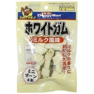ドギーマン ホワイトガム ミルク風味 ミニボーン 4本 ホワイトガムミルクフウミミニボン4 ドギーマン ホワイトガム ミルク風味 ミニボーン 4本 ホワイトガムミルクフウミミニボン4