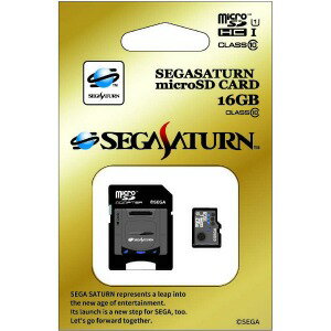 （2018／10／29発売予定） セガサターンmicroSDHCカード（16GB）＋SDアダプターセット STFW103−SA