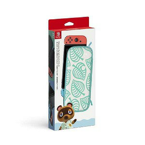 任天堂　Nintendo Nintendo　Switchキャリングケース あつまれ　どうぶつの森エディション　〜たぬきアロハ柄〜（画面保護シート付き）