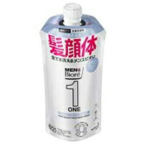 花王 MEN’s　Biore（メンズビオレ）ONE　オールインワン全身洗浄料　清潔感のあるフルーティーサボンの香り　つめかえ用　340ml