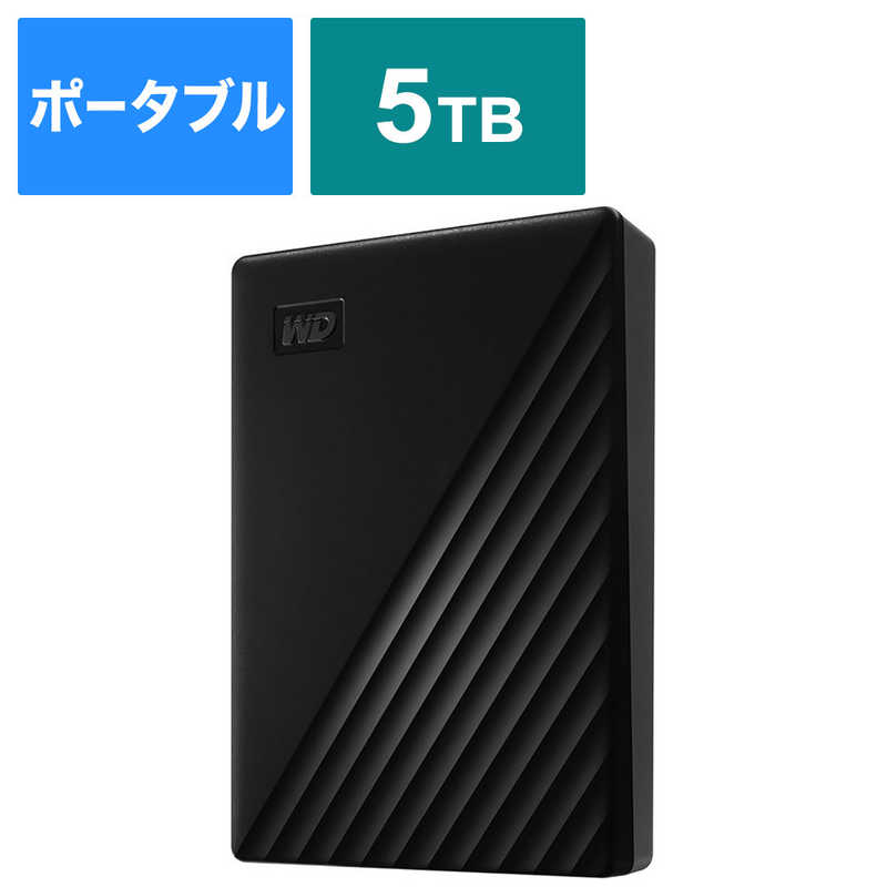 WESTERN DIGITAL　USB　3．1　Gen　1（USB　3．0）／2．0対応　ポータブルHDD　WD　My　Passport　5TB　WDBPKJ0050BBK-JESN ブラック