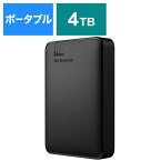 WESTERN DIGITAL　外付けHDD USB-A接続 WD Elements Portable [ポータブル型 /4TB]　WDBU6Y0040BBK-JESE