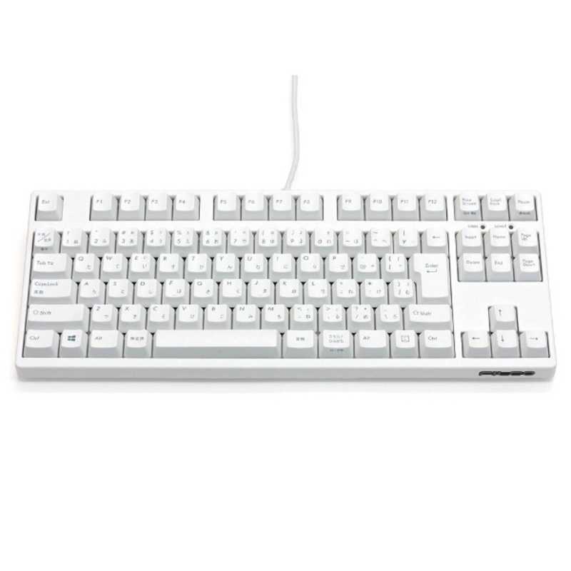 FILCO　有線キーボード　かな有り／テンキー無し　茶軸（日本語配列91キー・マットホワイト）　FK