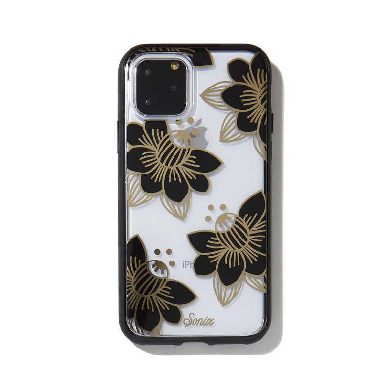 SONIX　iPhone　11　Pro　5．8インチ　Clear　Coat　Desert　Lily　（Black）　290-0278-0011