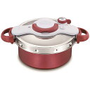 T-fal T−FAL圧力鍋 クリプソミニット デュオ ルージュ 5.2L P4705132