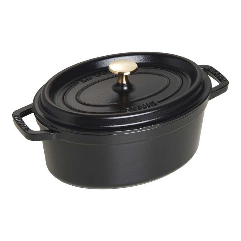 ピコココットオーバル STAUB　《IH対応》ホーロー鍋　「ピコココットオーバル」（2．3L）　　40500-231 ブラック