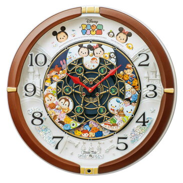 セイコー からくり掛け時計「Disney Time(ディズニータイム)」 FW588B 茶メタリック