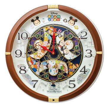 セイコー からくり掛け時計「Disney Time(ディズニータイム)」 FW588B 茶メタリック