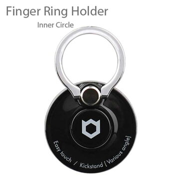 HAMEE　〔スマホリング〕　iFace　Finger　Ring　Holder　インナーサークルタイプ　IFACEリングICBK ブラック