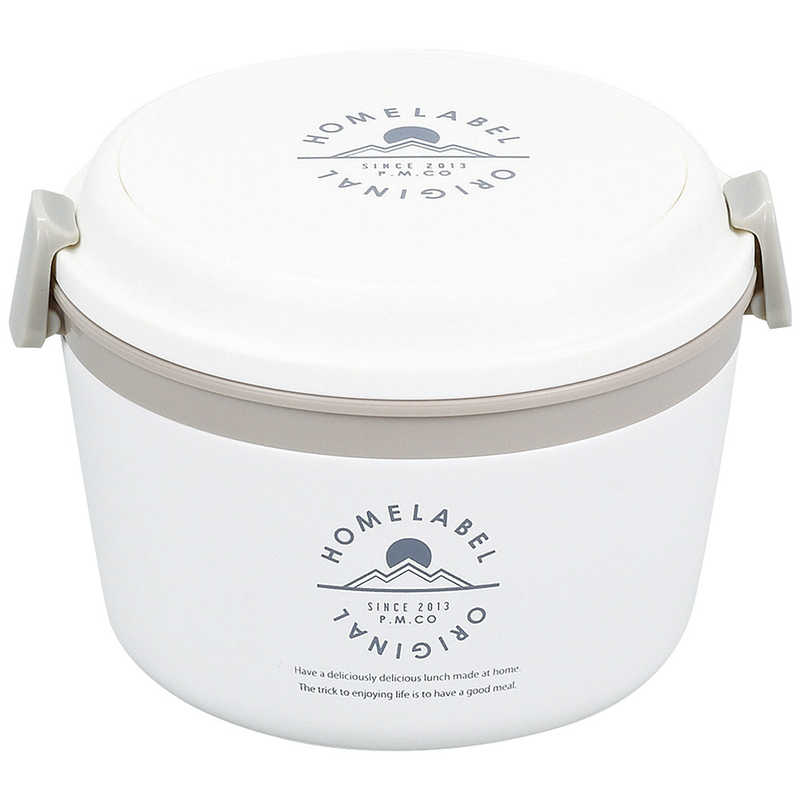 パール金属　ホームレーベル　どんぶりランチジャー1060（ホワイト）　HB-4744