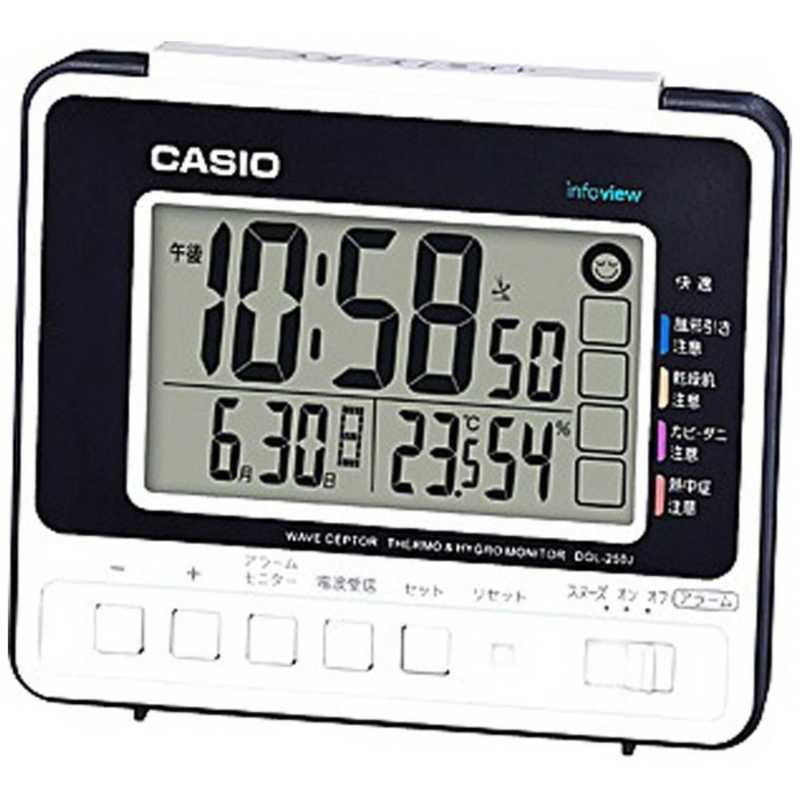 カシオ CASIO 電波目覚まし時計 ウェーブセプター wave ceptor 生活環境お知らせクロック DQL-250-J7JF