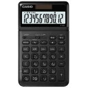 カシオ CASIO スタイリッシュ電卓（12桁） JF-S200-BK-N ブラック