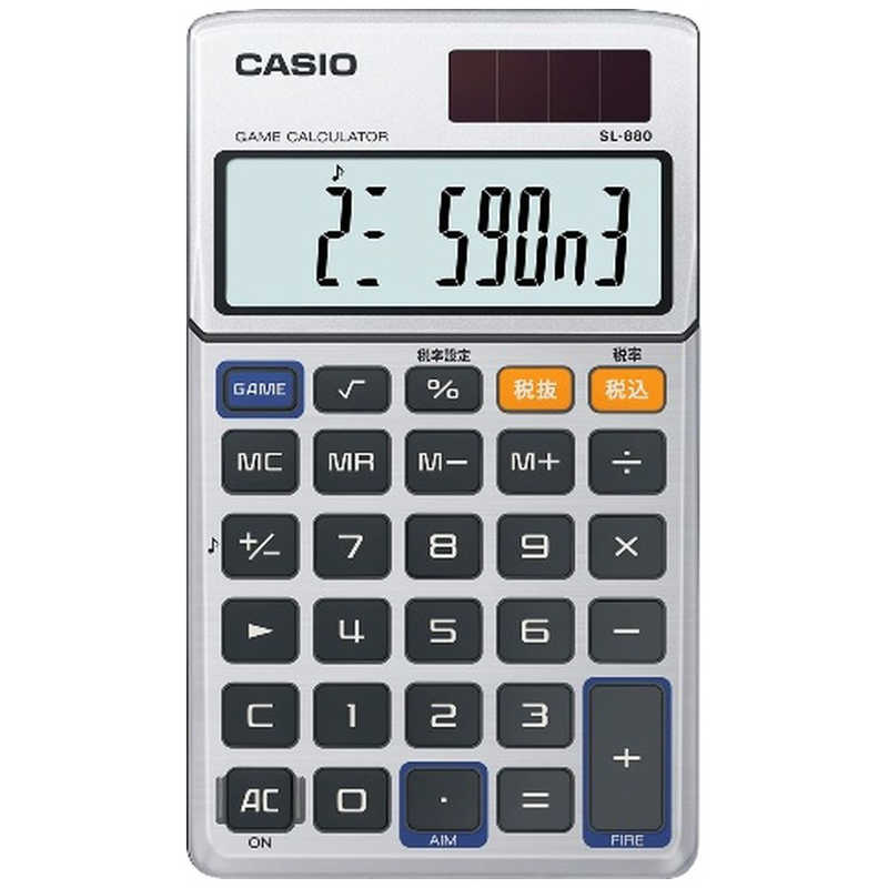 カシオ CASIO 手帳電卓 10桁 ゲーム電卓 SL-880-N