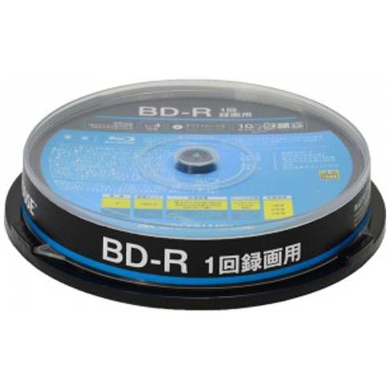 グリーンハウス　録画用BD−R　1−2倍速　片面25GB1層　10枚　インクジェットプリンター対応　GH-BDR25A10