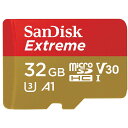 SDSQXAF-032G-JN3MD SANDISK サンディスク　microSDHCメモリーカード　UHS−I/UHSスピードクラス3対応 SDHC変換アダプタ付き 　SDSQXAF-032G-JN3MD