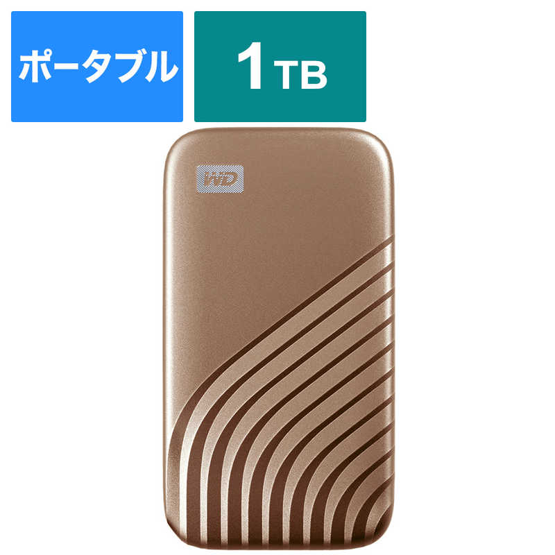 WESTERN DIGITAL　外付けSSD　USB−C＋USB−A接続　My　Passport　SSD　2020　Hi−Speed　WDBAGF0010BGD-JESN