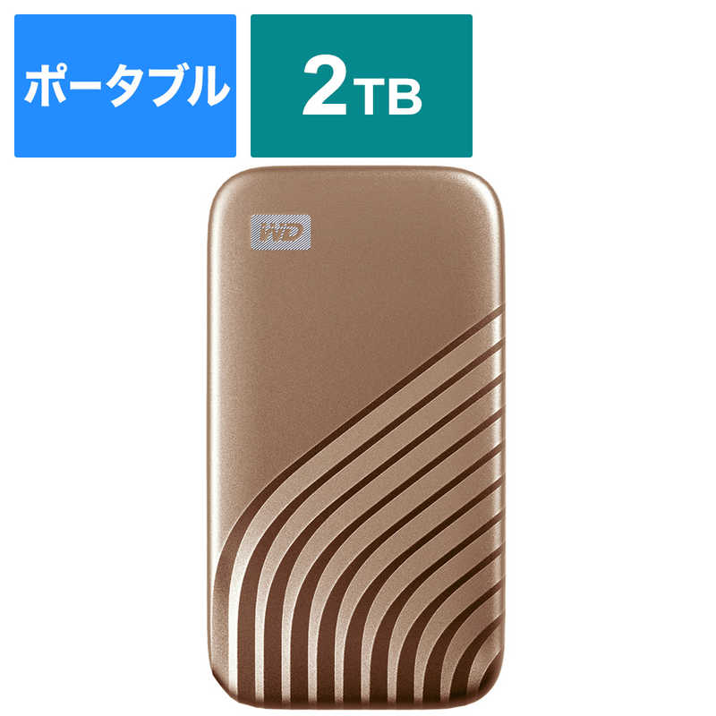 WESTERN DIGITAL 外付けSSD USB−C＋USB−A接続 My Passport SSD 2020 Hi−Speed WDBAGF0020BGD-JESN