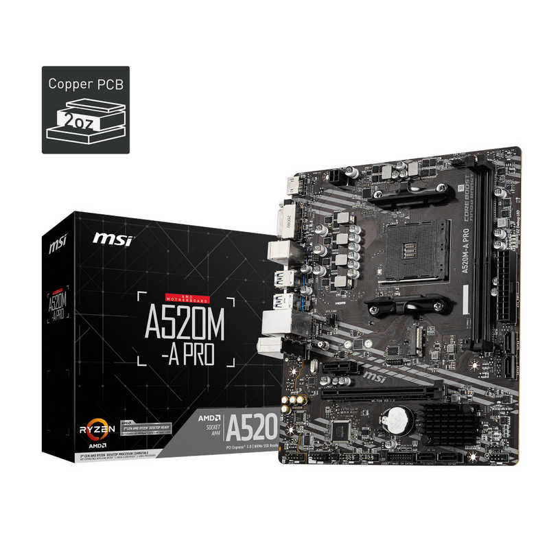 MSI　マザーボード［MicroATX /Socket AM4］　A520M-A PRO