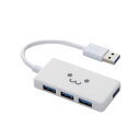 エレコム　ELECOM　USBHUB3．0／コンパクト／バスパワー／4ポート／ホワイトフェイス　U3H-A416BXF1WH