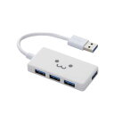 エレコム ELECOM USBHUB3.0/コンパクト/バスパワー/4ポート/ホワイトフェイス U3H-A416BXF1WH